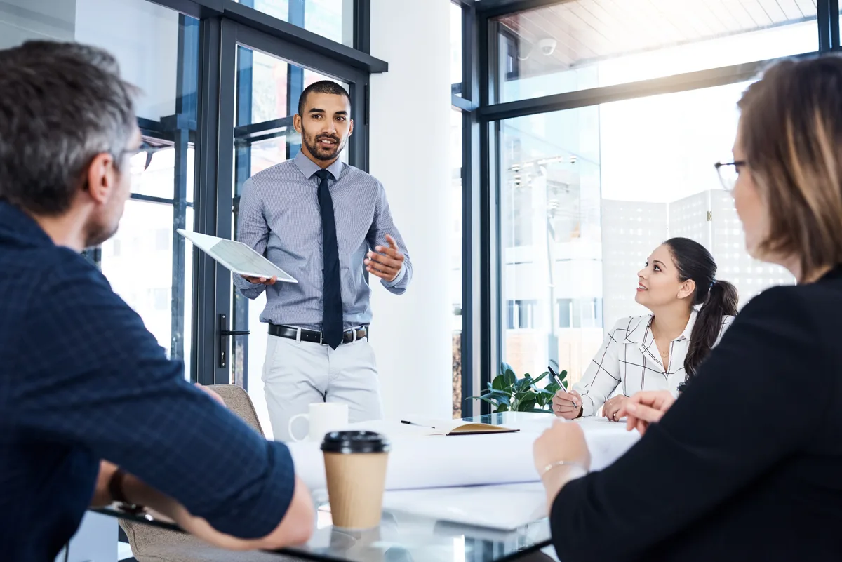 LinkedIn B2B business professional meeting