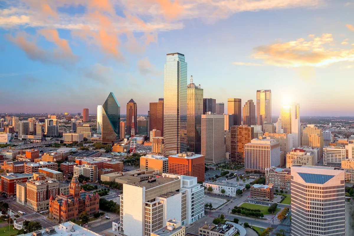 Dallas skyline cityscape, Texas