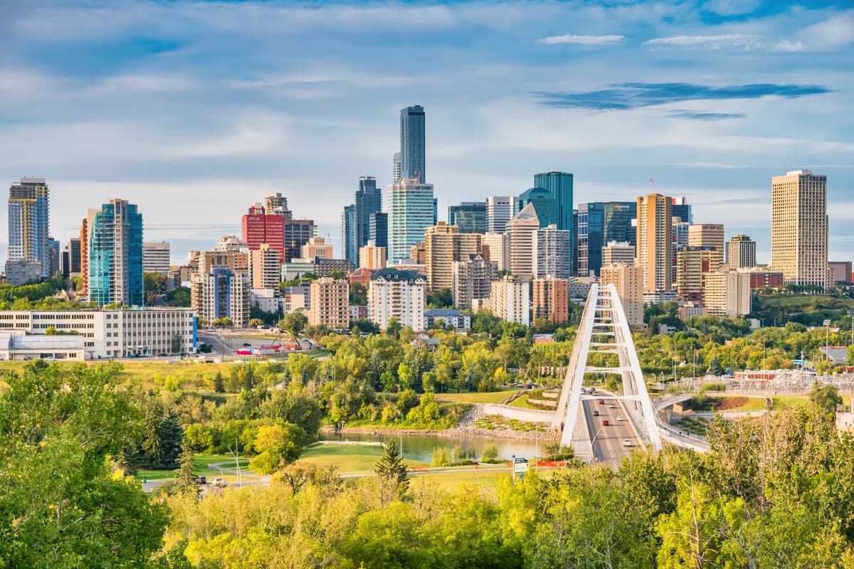 Downtown Edmonton skyline, Alberta