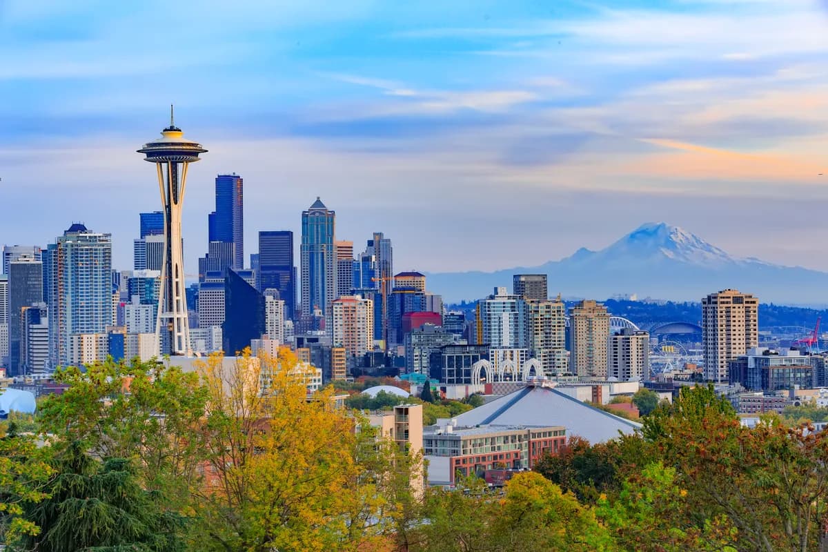 Space Needle and downtown Seattle skyline, Washington