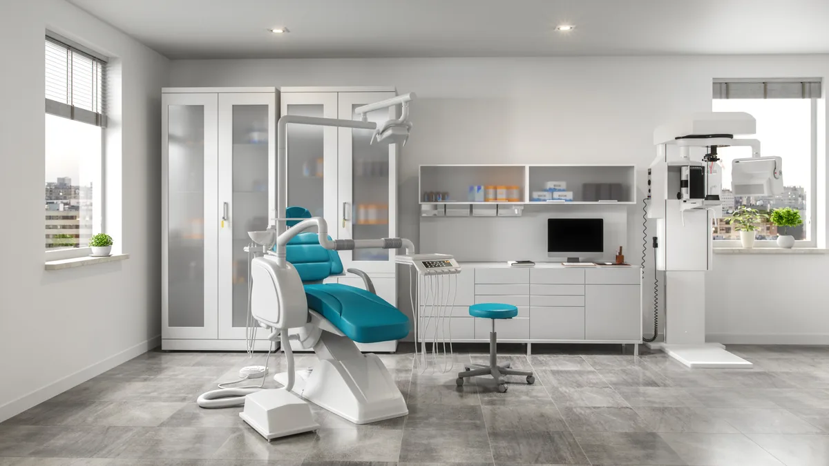 Modern Aura Dental Studio treatment room with clean, calming design and current technology