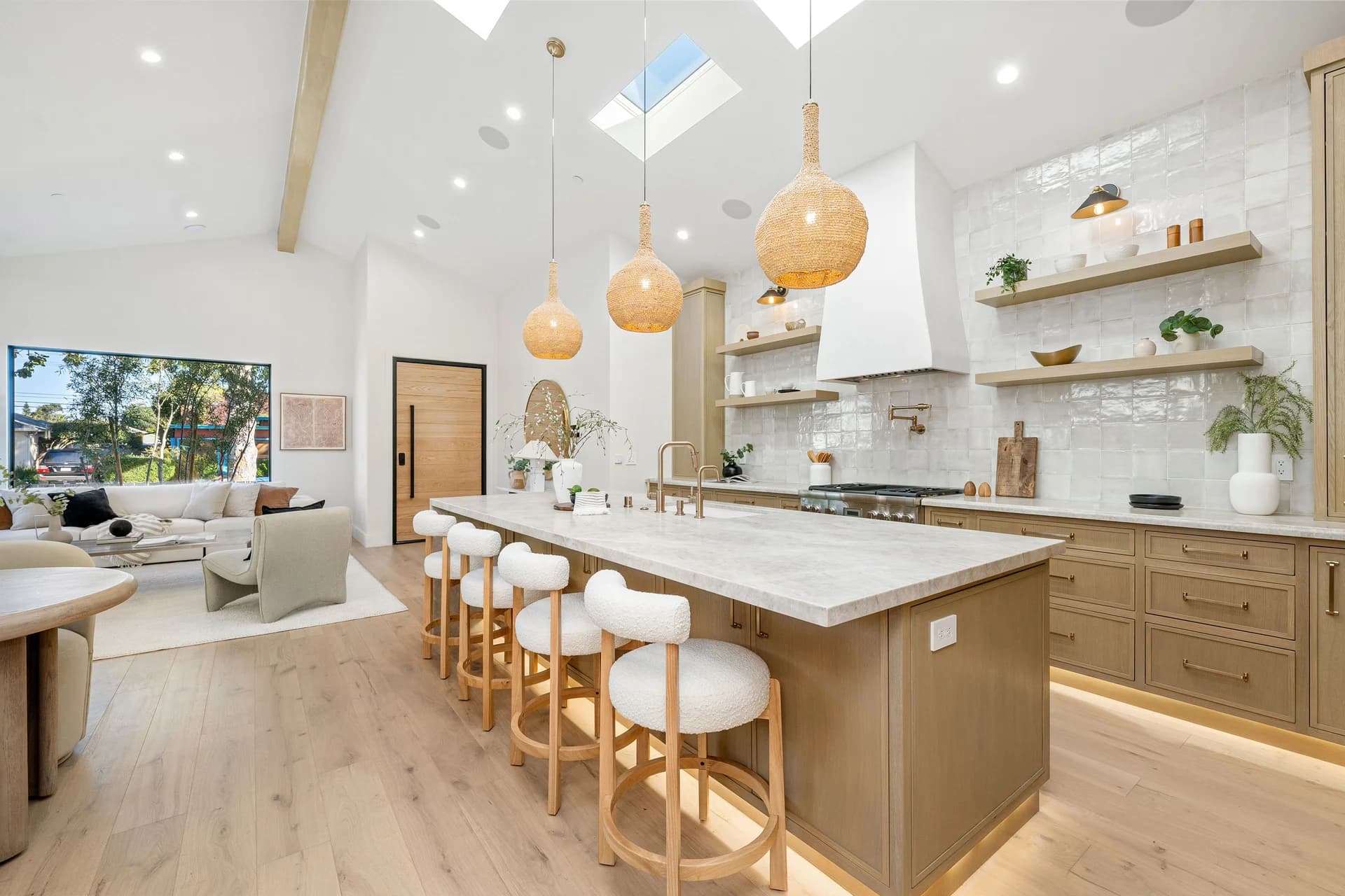 Bright modern kitchen interior