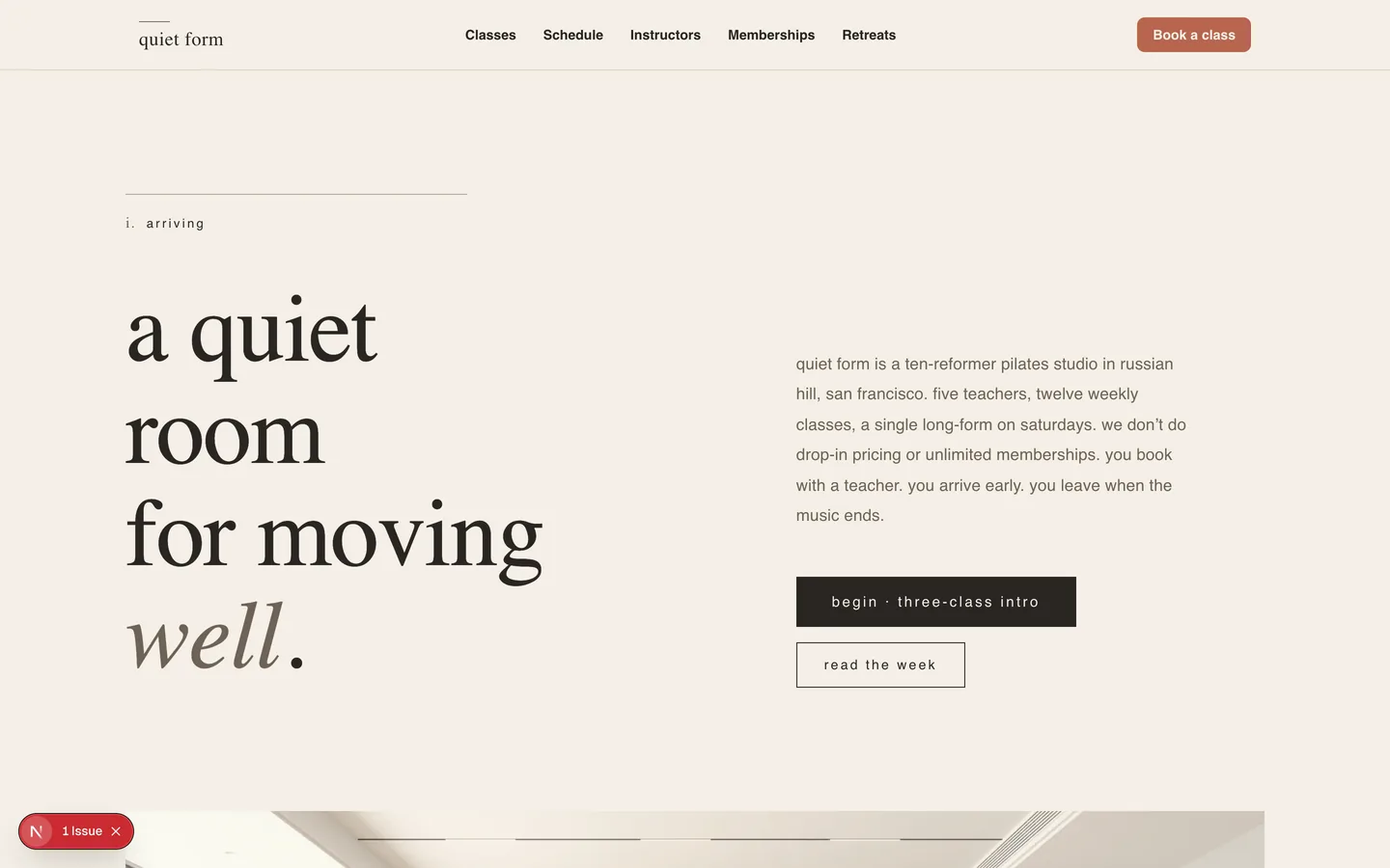 Fitness sample site preview