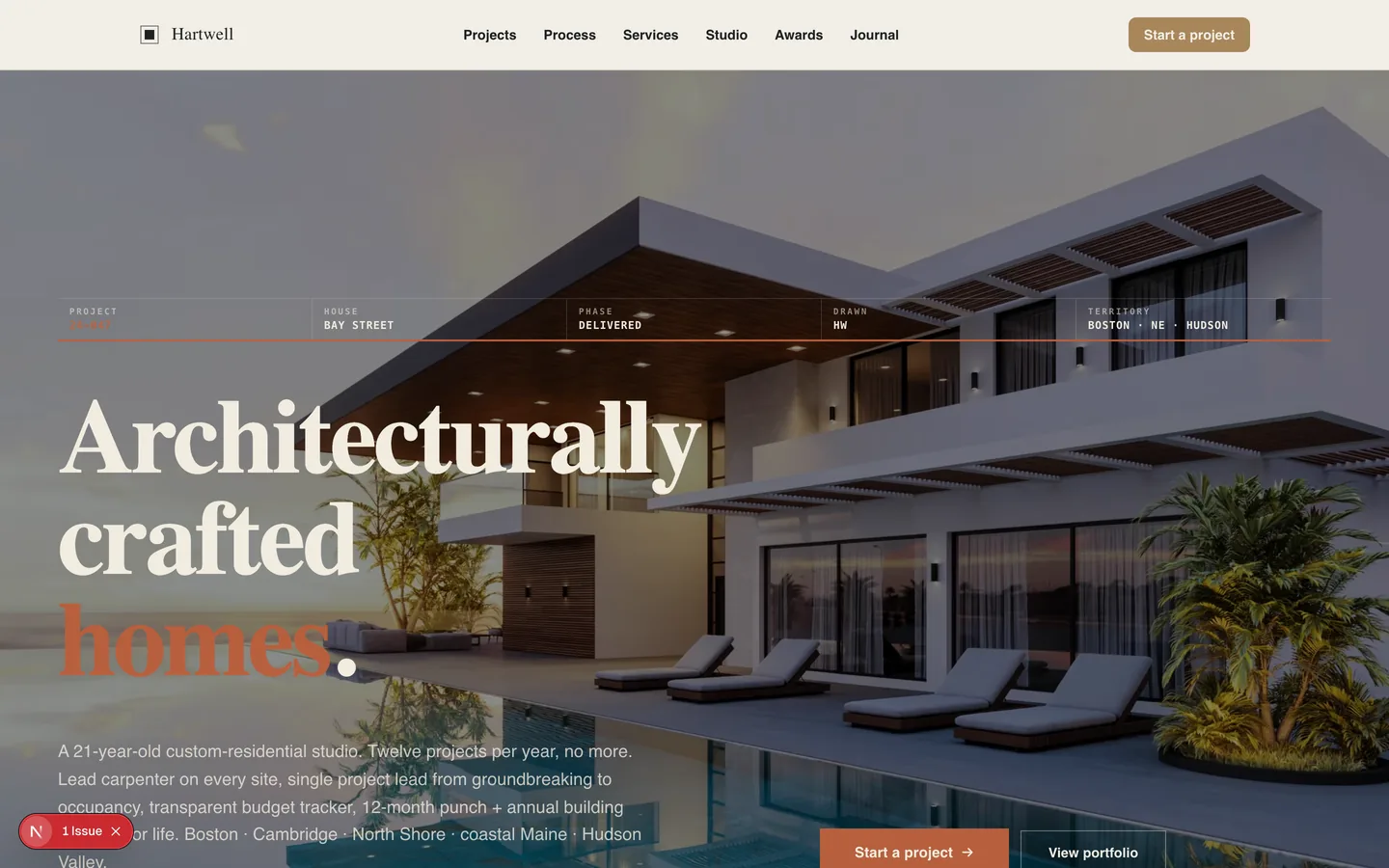 Construction sample site preview