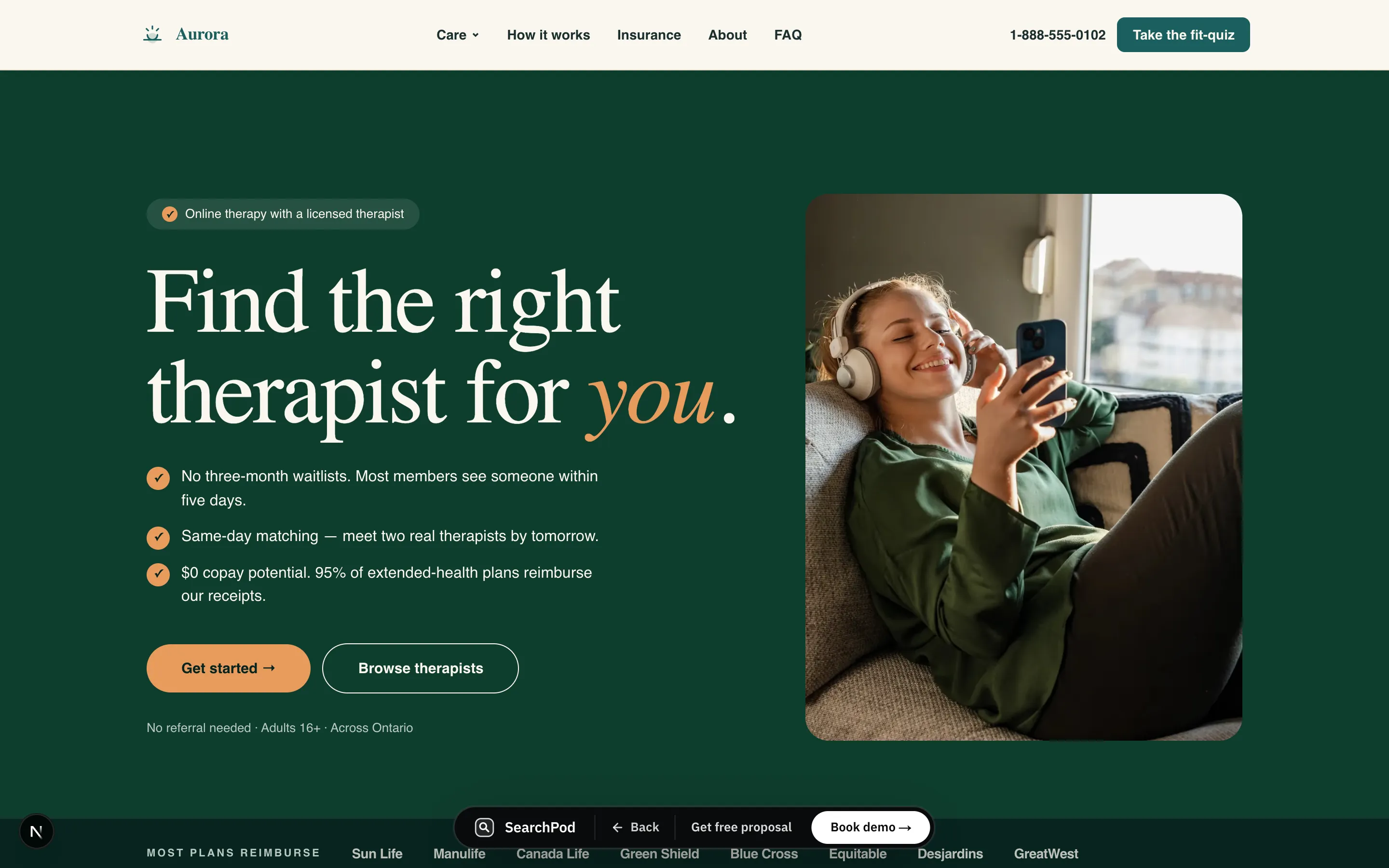 Healthcare sample site preview
